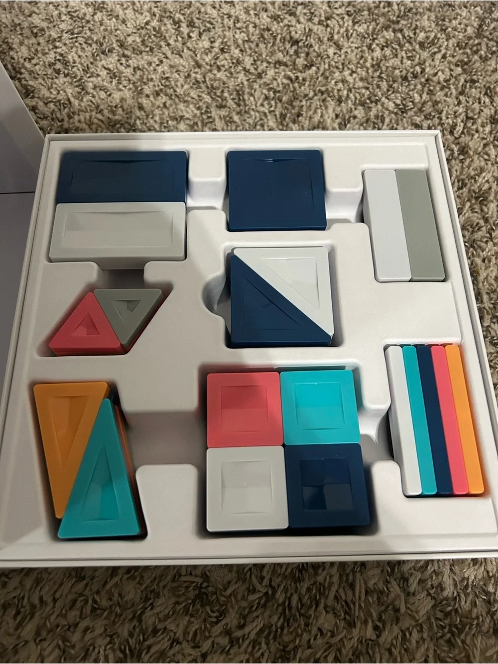 CONNETIX PRO Constructor Set - Teal, Navy, White, Pink - 70 pieces